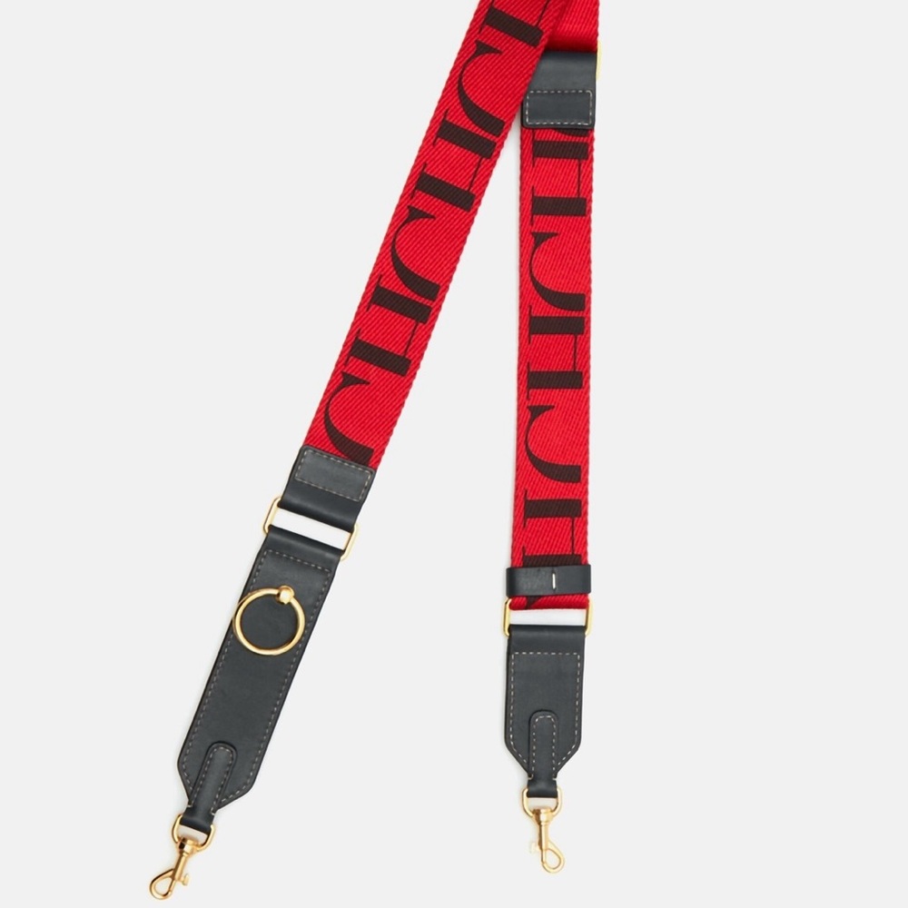 Carolina Herrera Red and Blue adjustable Handbags Strap